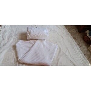 Malouf Twin Size White Sheet Set - No Pillow Covers